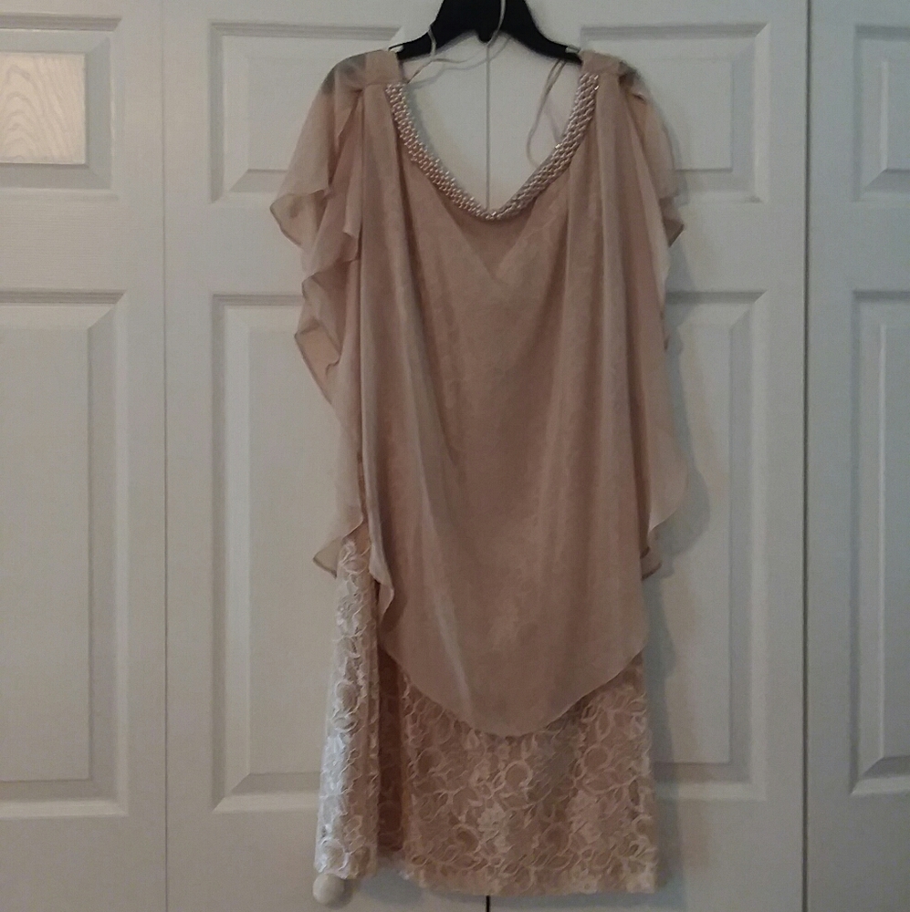 Beige Party Dress